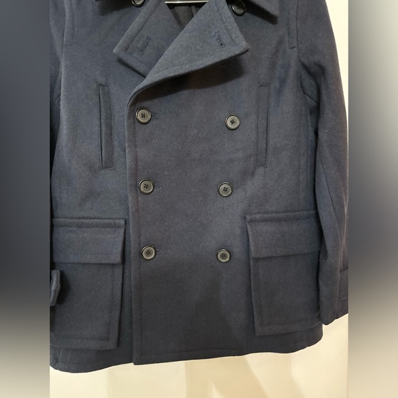 Vince Designer Kids Heavy Wool Double Breasted Coat Size Medium - Picture 14 of 15